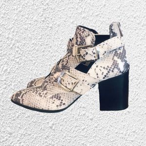 Steve Madden Snakeskin Booties